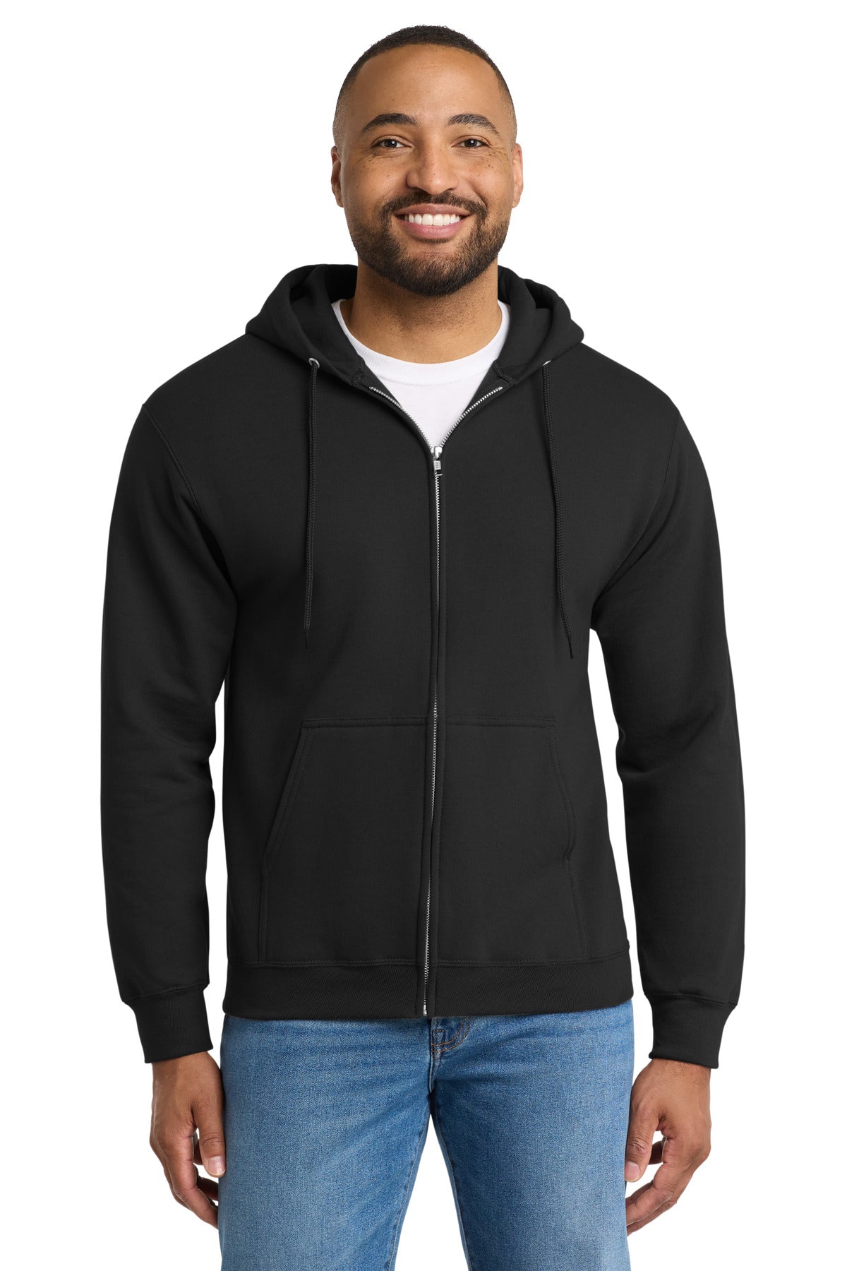 Port & Coâ„¢ Tall Essential Fleece Full-Zip Hooded Sweatshirt. PC90ZHT