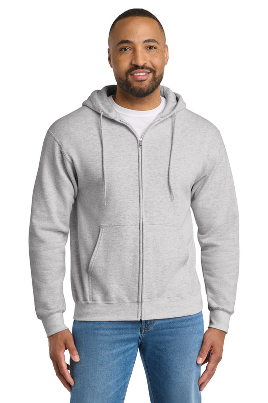 Port & Coƒ?› Essential Fleece Full-Zip Hooded Sweatshirt.  PC90ZH