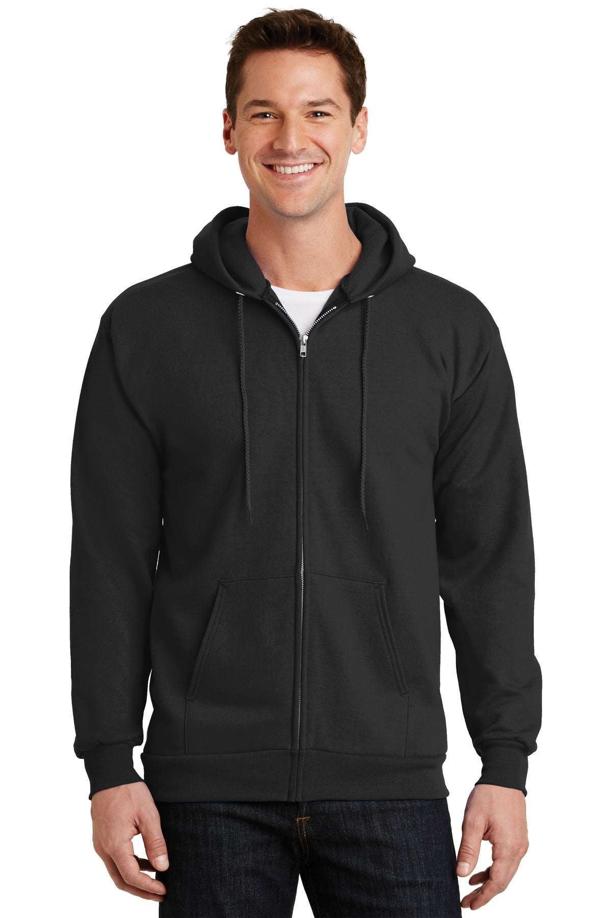 Port & Company? -  Essential Fleece Full-Zip Hooded Sweatshirt.  PC90ZH