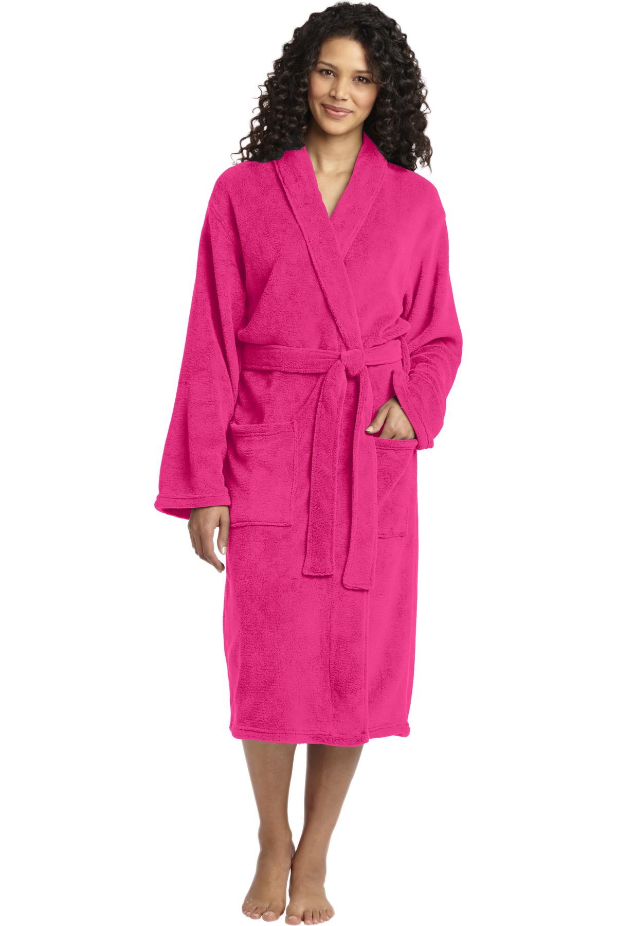 Port AuthorityÂ® Plush Microfleece Shawl Collar Robe. R102