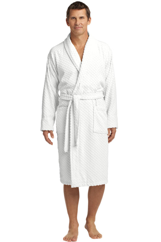 Port AuthorityÂ® Checkered Terry Shawl Collar Robe. R103
