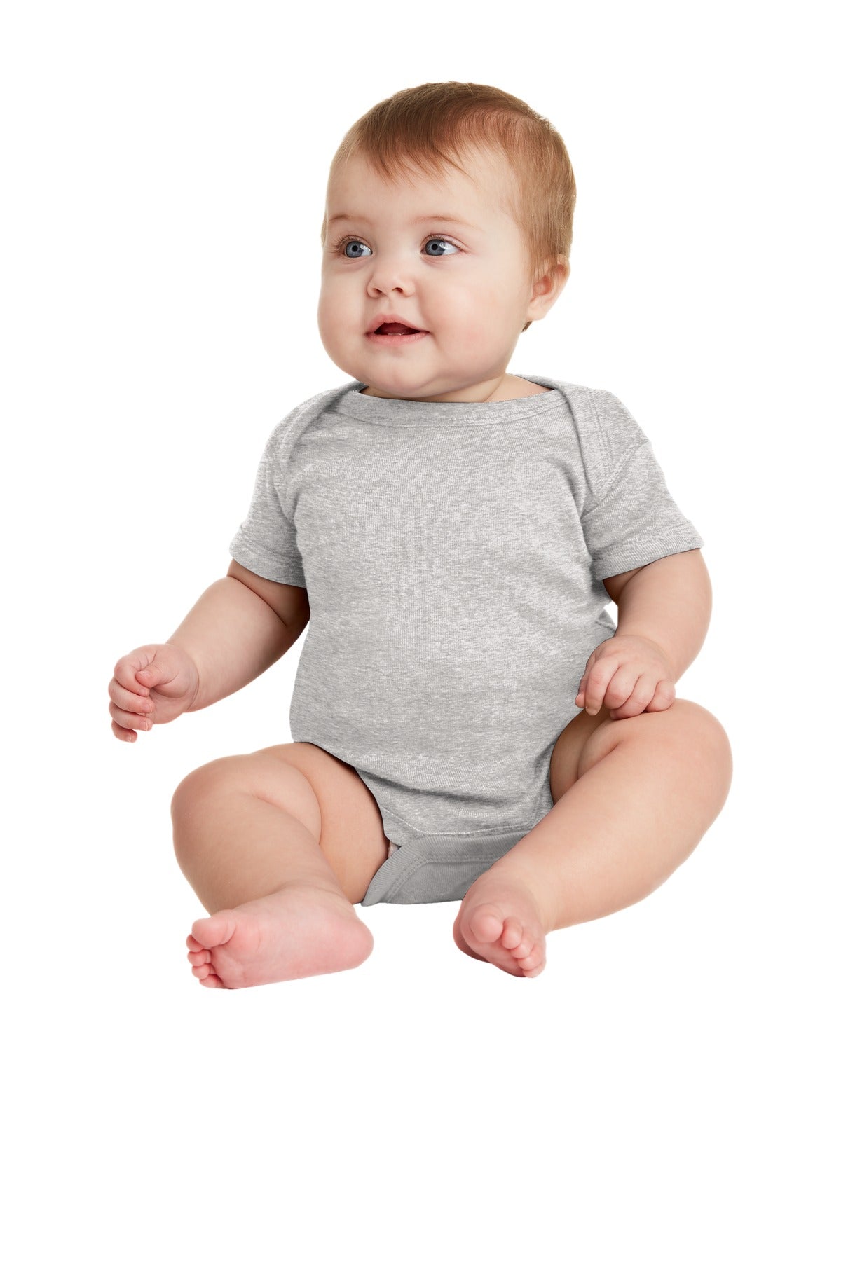 Rabbit Skinsâ„¢ Infant Short Sleeve Baby Rib Bodysuit. RS4400