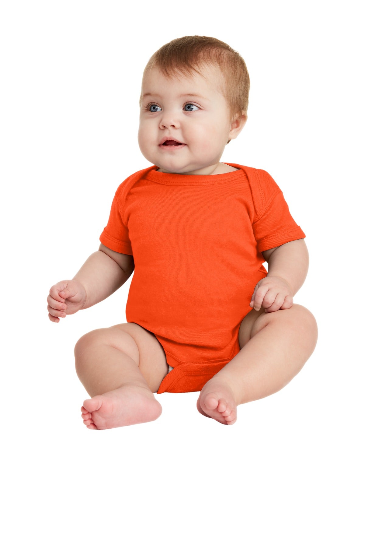 Rabbit Skinsâ„¢ Infant Short Sleeve Baby Rib Bodysuit. RS4400
