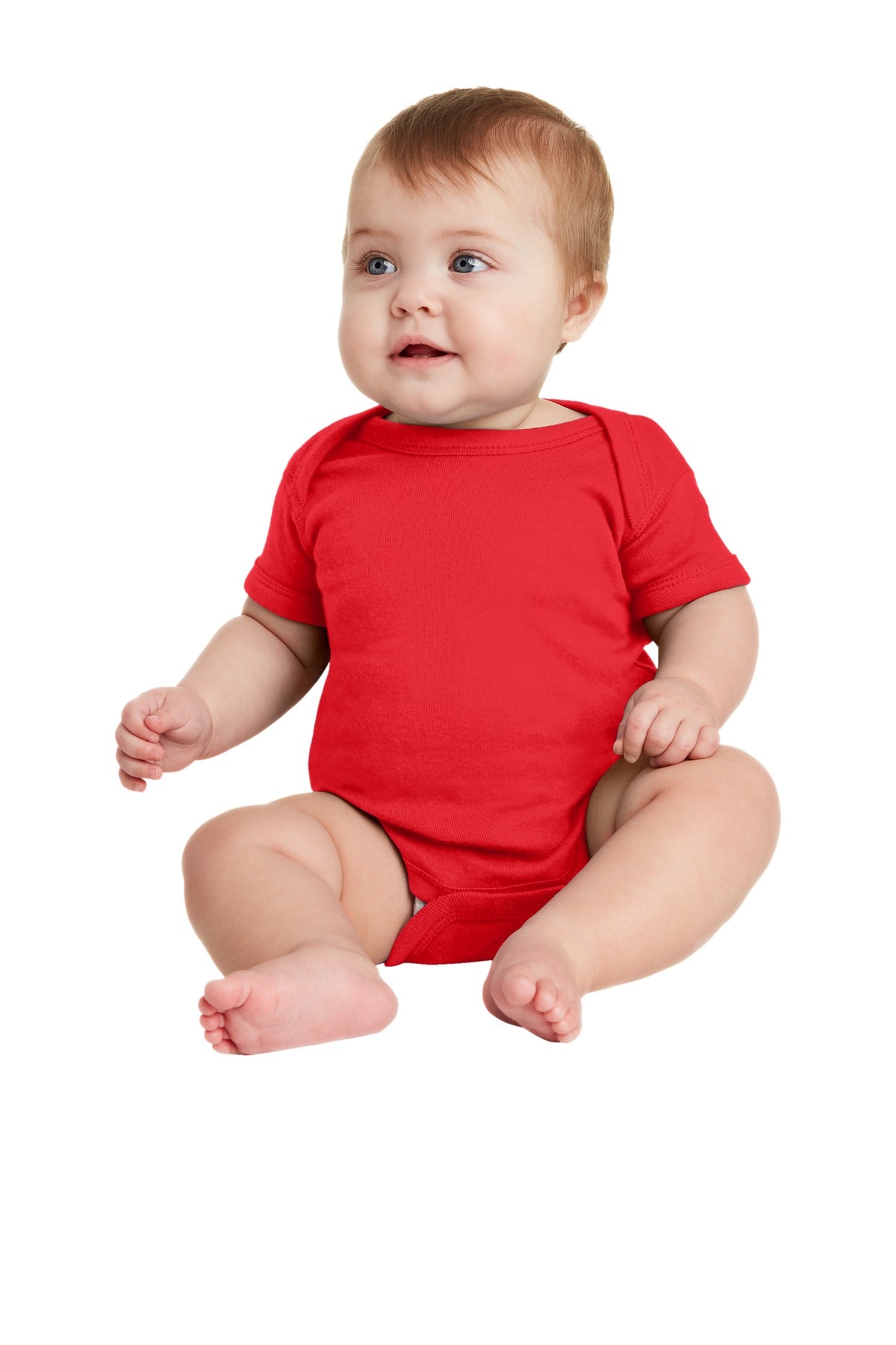 Rabbit Skinsâ„¢ Infant Short Sleeve Baby Rib Bodysuit. RS4400