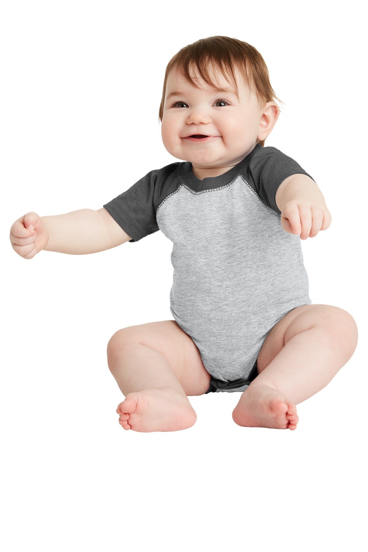 Rabbit Skinsâ„¢ Infant Baseball Fine Jersey Bodysuit. RS4430
