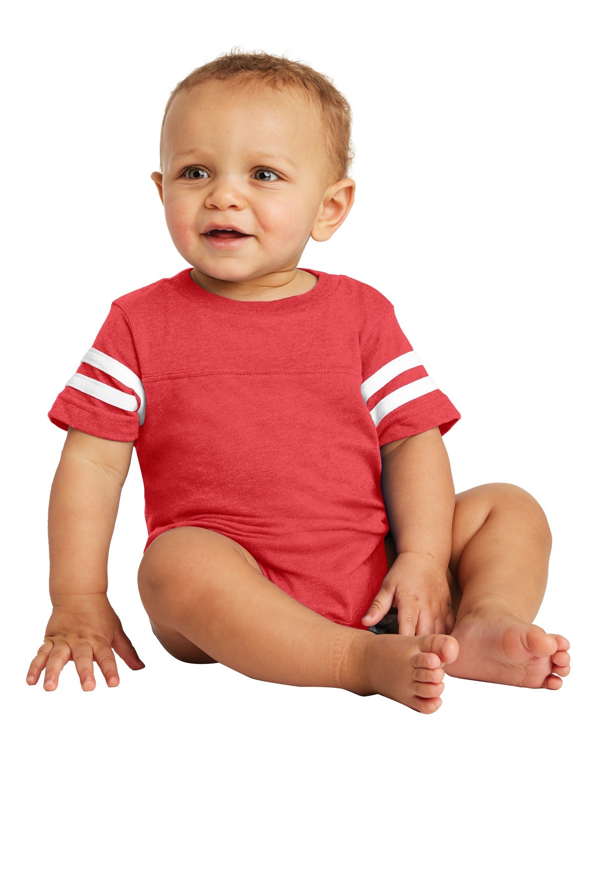 Rabbit Skinsâ„¢ Infant Football Fine Jersey Bodysuit. RS4437