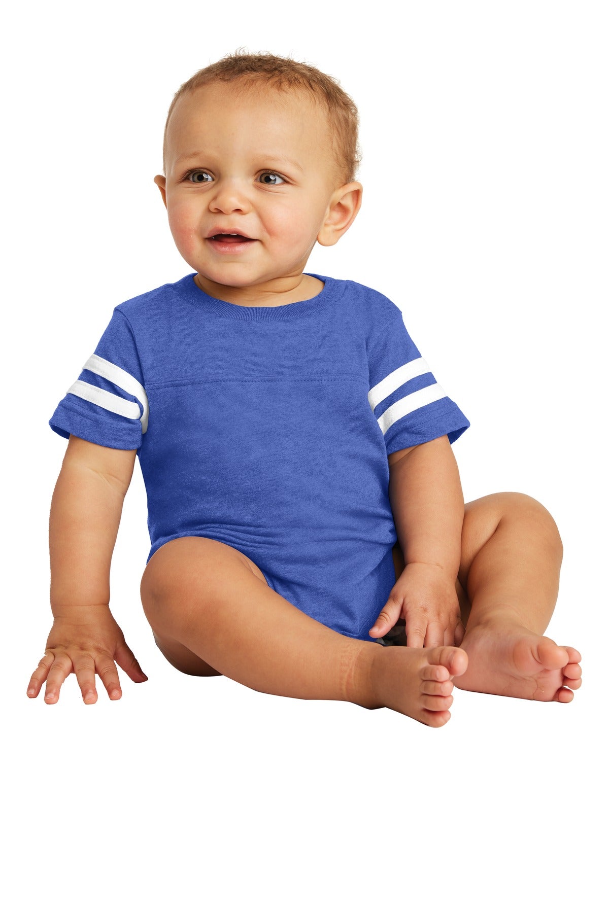 Rabbit Skinsâ„¢ Infant Football Fine Jersey Bodysuit. RS4437