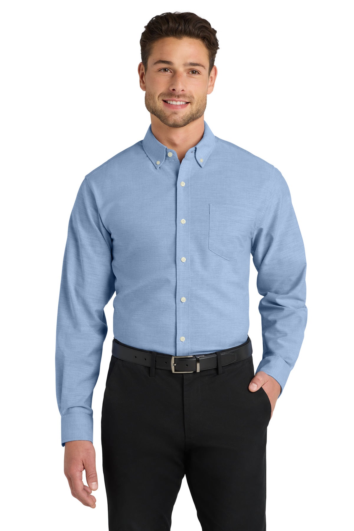 Port Authority Â®  Untucked Fit SuperPro â„¢ Oxford  S651