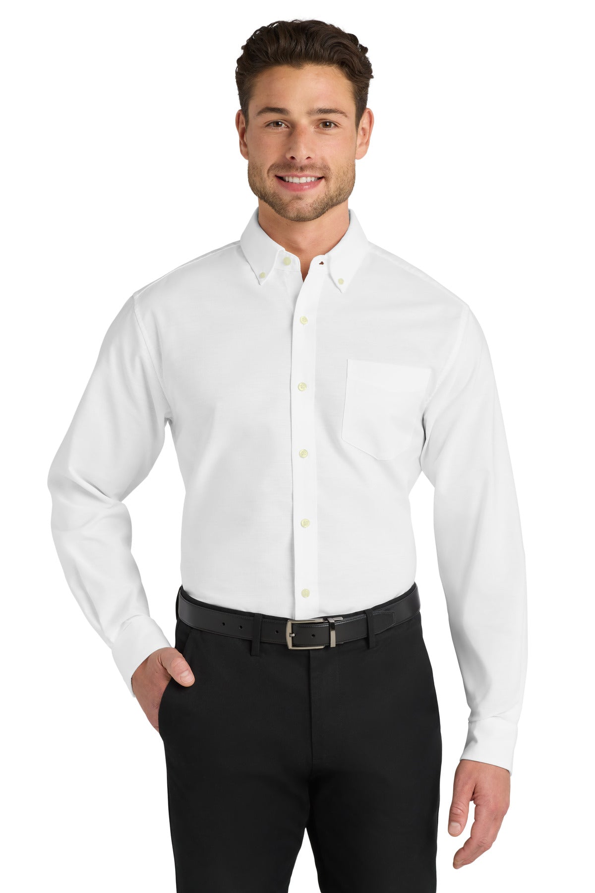 Port Authority Â®  Untucked Fit SuperPro â„¢ Oxford  S651