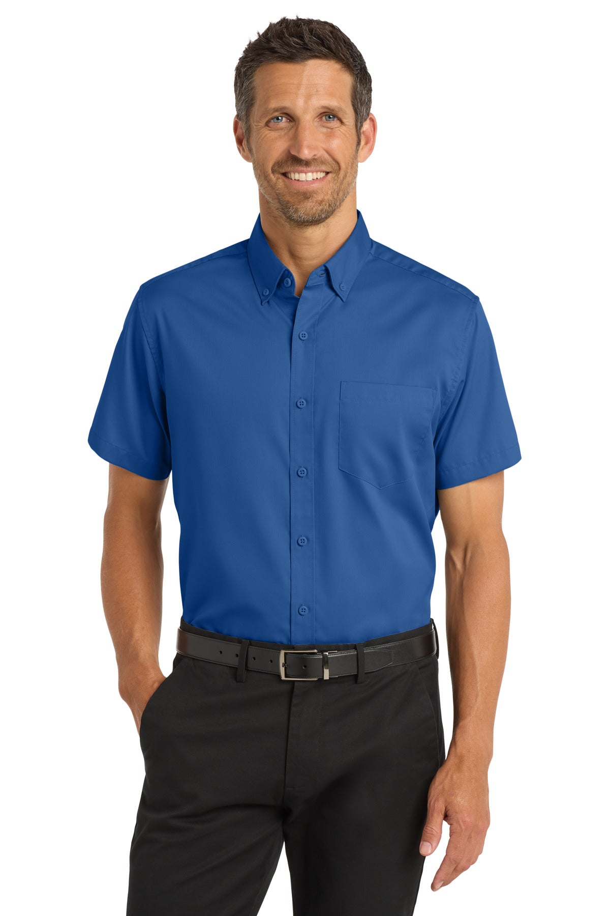 Port AuthorityÂ® Short Sleeve SuperProâ„¢ Twill Shirt. S664