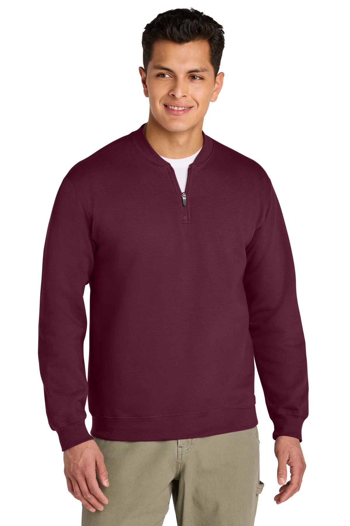 GildanÂ® SoftstyleÂ® Midweight Fleece 1/4-Zip SF008