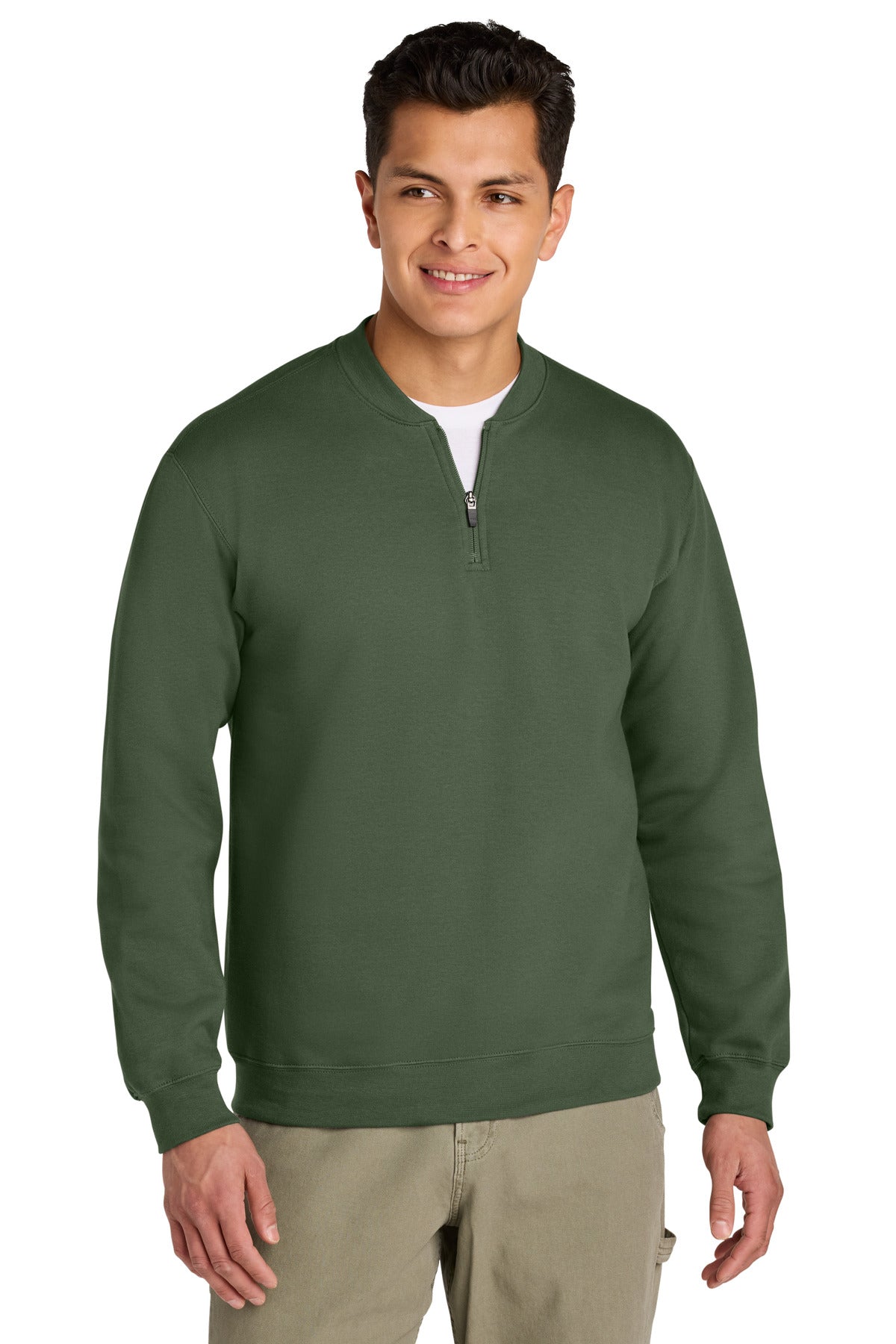 GildanÂ® SoftstyleÂ® Midweight Fleece 1/4-Zip SF008