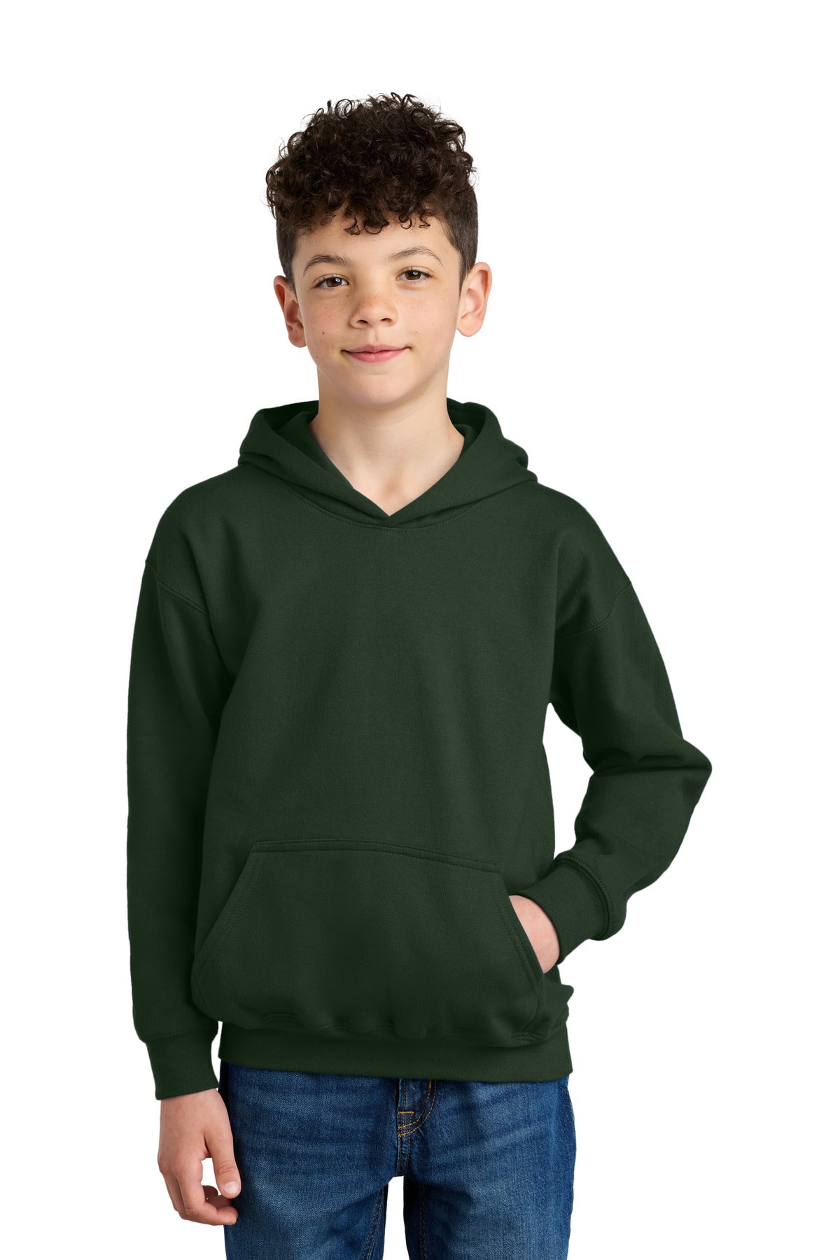 GildanÂ® Youth SoftstyleÂ® Midweight Fleece Hoodie SF500B