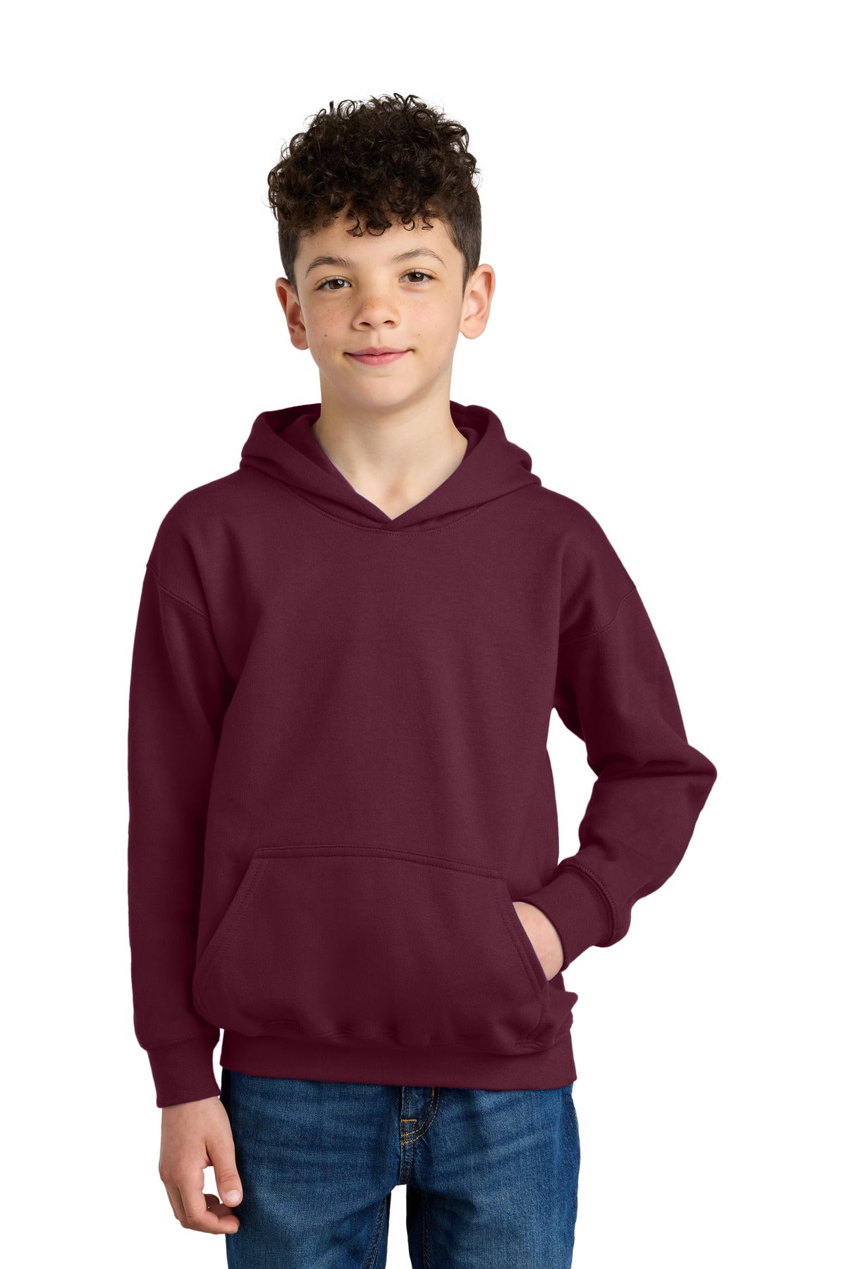 GildanÂ® Youth SoftstyleÂ® Midweight Fleece Hoodie SF500B