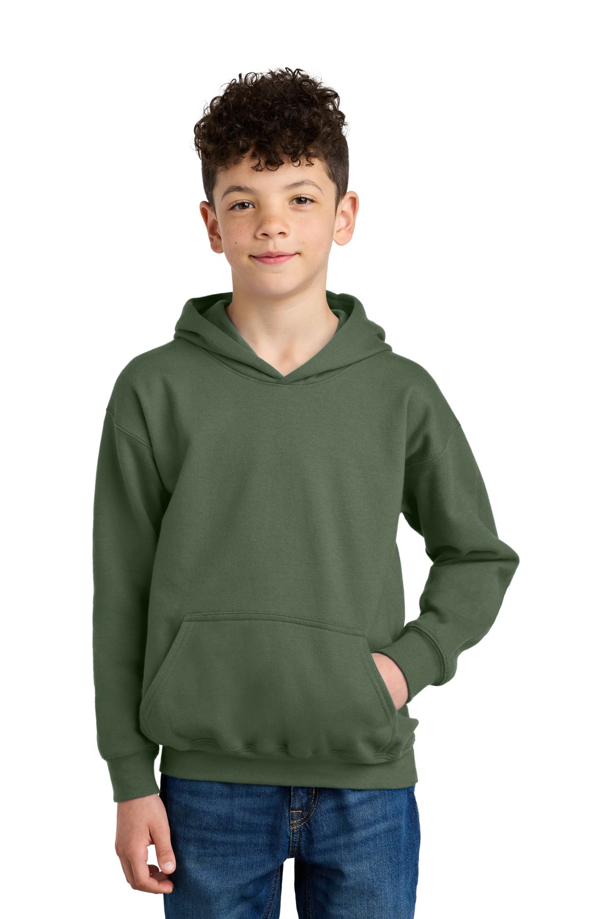 GildanÂ® Youth SoftstyleÂ® Midweight Fleece Hoodie SF500B