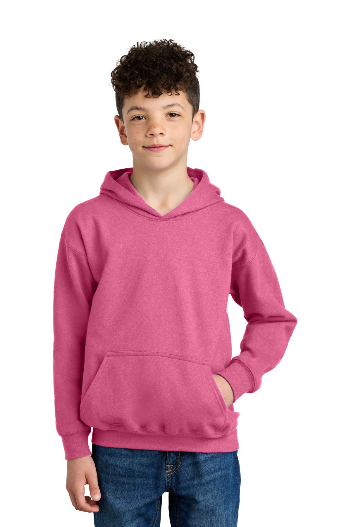 GildanÂ® Youth SoftstyleÂ® Midweight Fleece Hoodie SF500B