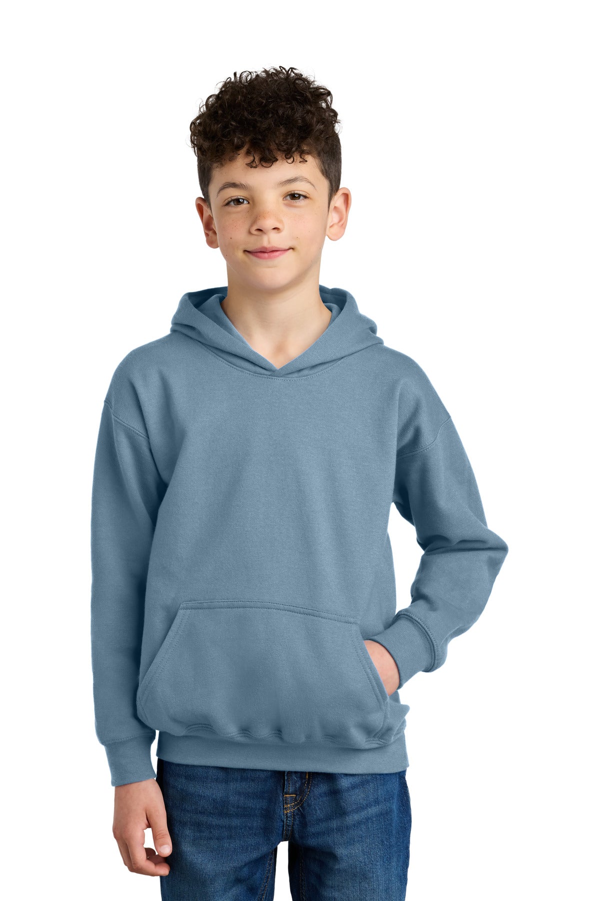 GildanÂ® Youth SoftstyleÂ® Midweight Fleece Hoodie SF500B