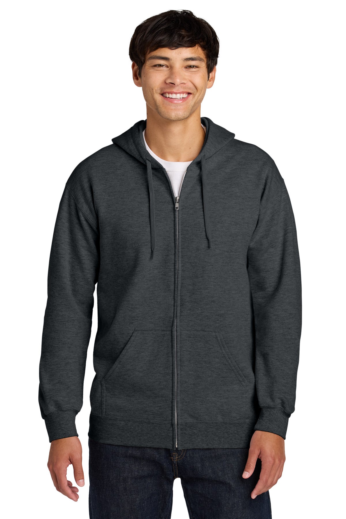 Gildan SoftstyleÂ® Midweight Fleece Full-Zip Hooded Sweatshirt SF600