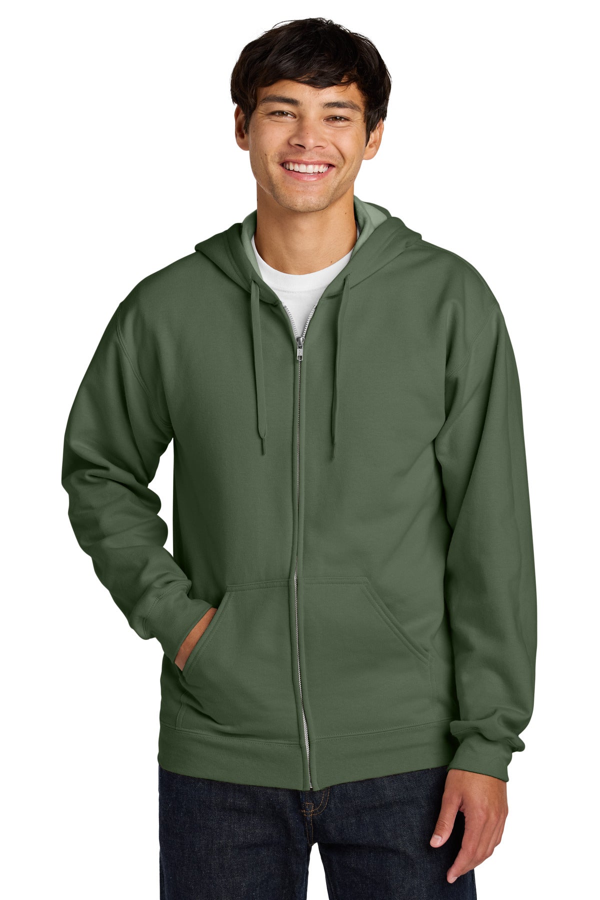 Gildan SoftstyleÂ® Midweight Fleece Full-Zip Hooded Sweatshirt SF600