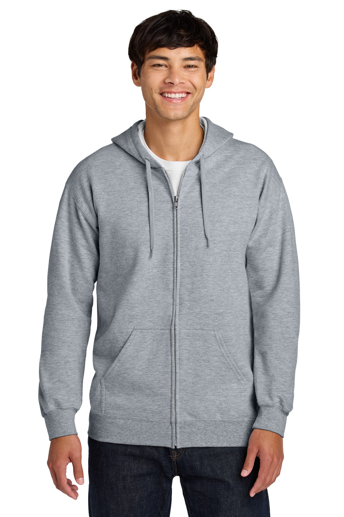 Gildan SoftstyleÂ® Midweight Fleece Full-Zip Hooded Sweatshirt SF600