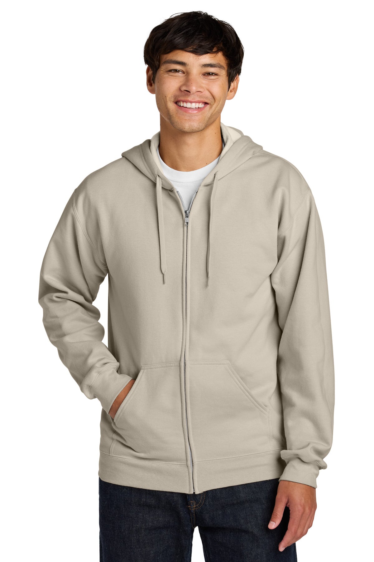 Gildan SoftstyleÂ® Midweight Fleece Full-Zip Hooded Sweatshirt SF600