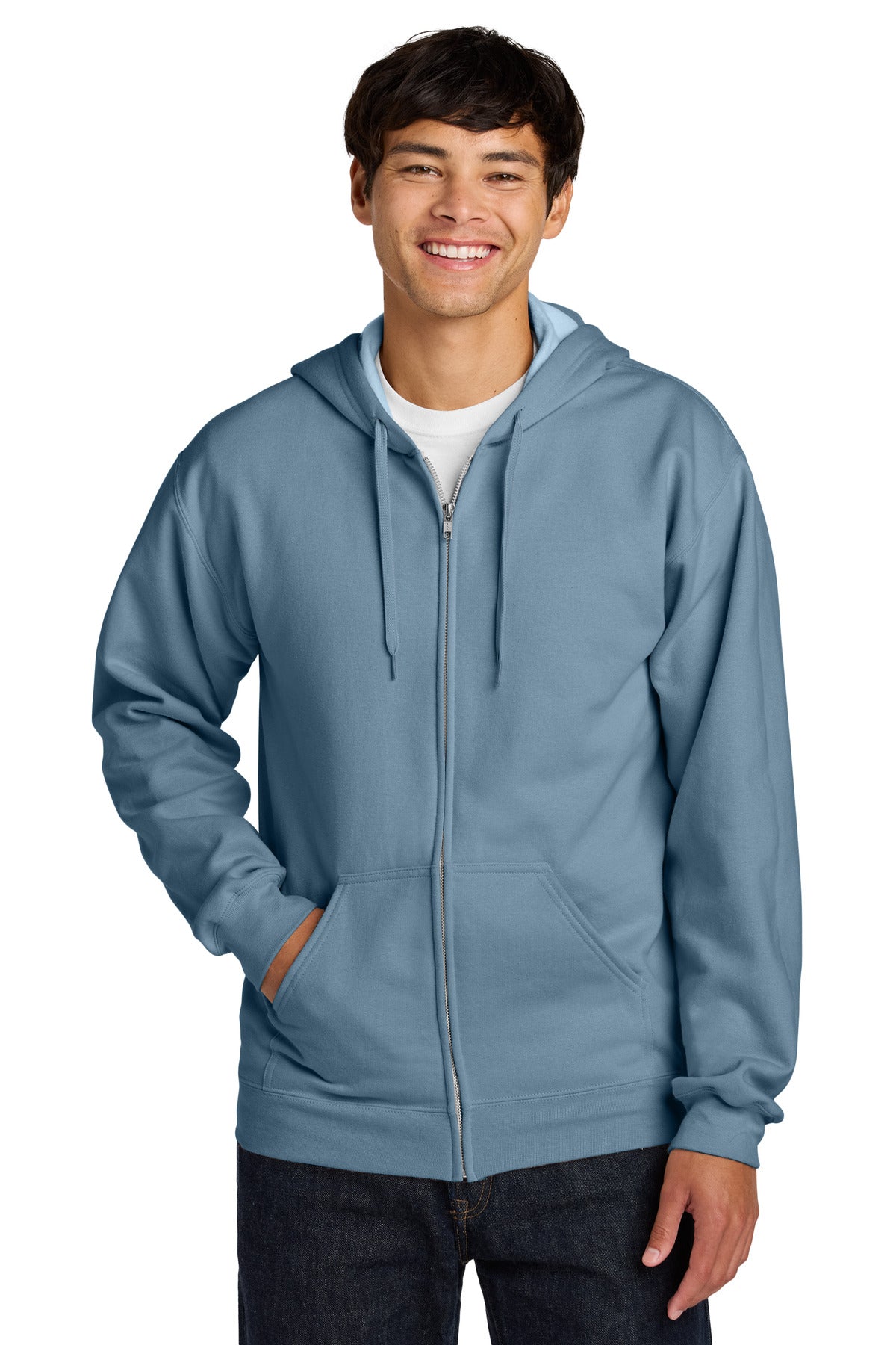 Gildan SoftstyleÂ® Midweight Fleece Full-Zip Hooded Sweatshirt SF600