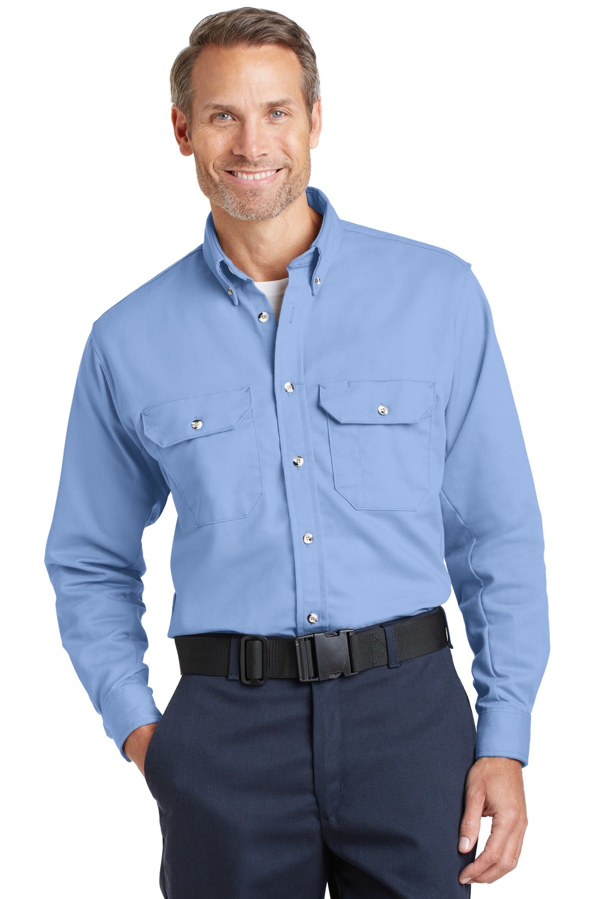 BulwarkÂ® EXCEL FRÂ® ComforTouchÂ® Dress Uniform Shirt. SLU2