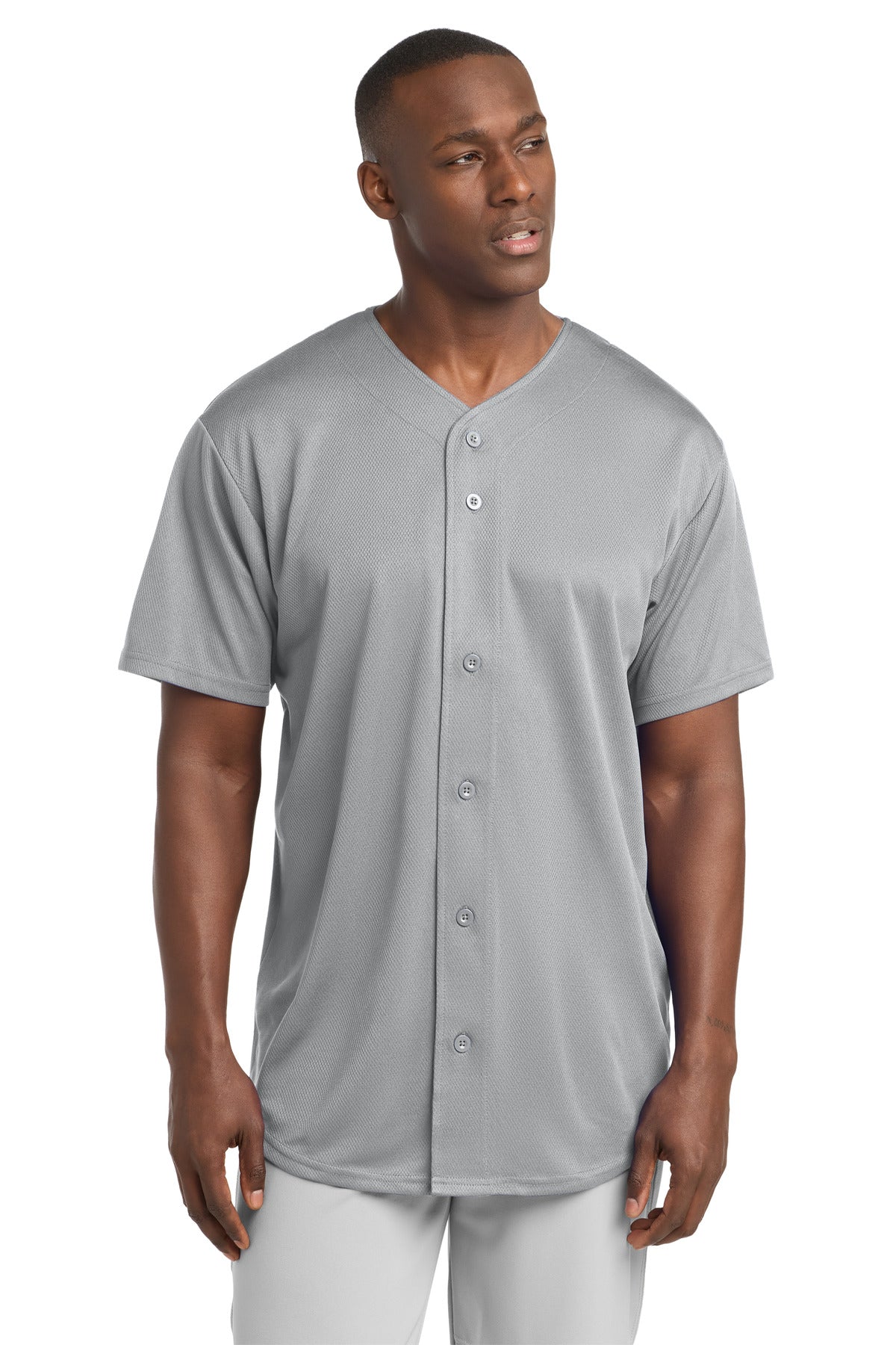 Sport-Tek?? PosiCharge?? Tough Mesh Full-Button Jersey. ST220