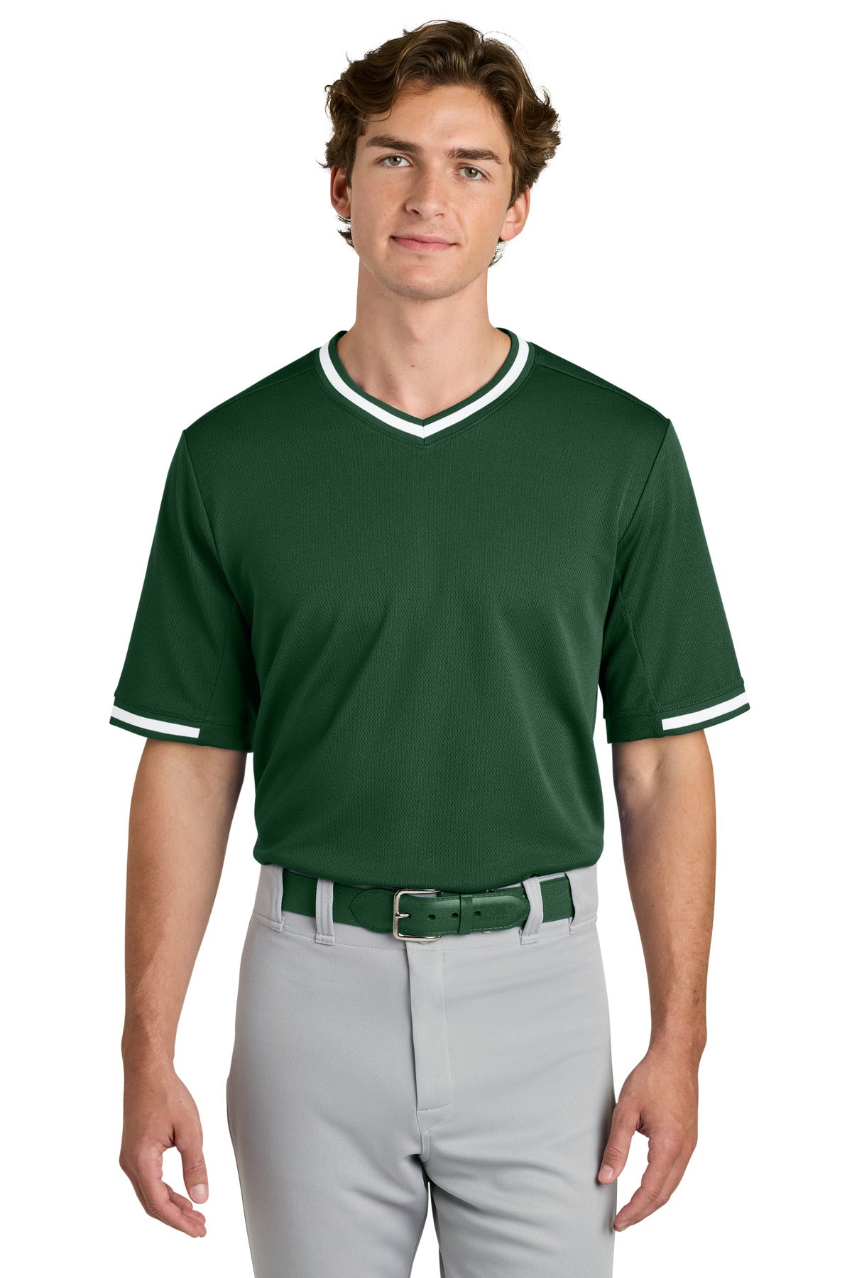 Sport-Tek?? Tough Mesh V-Neck Baseball Jersey ST221