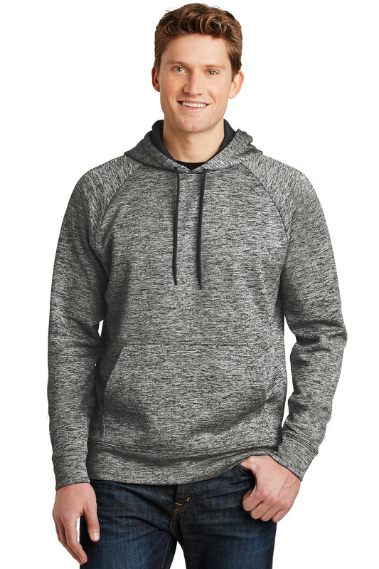 Sport-TekÂ® PosiChargeÂ® Electric Heather Fleece Hooded Pullover. ST225