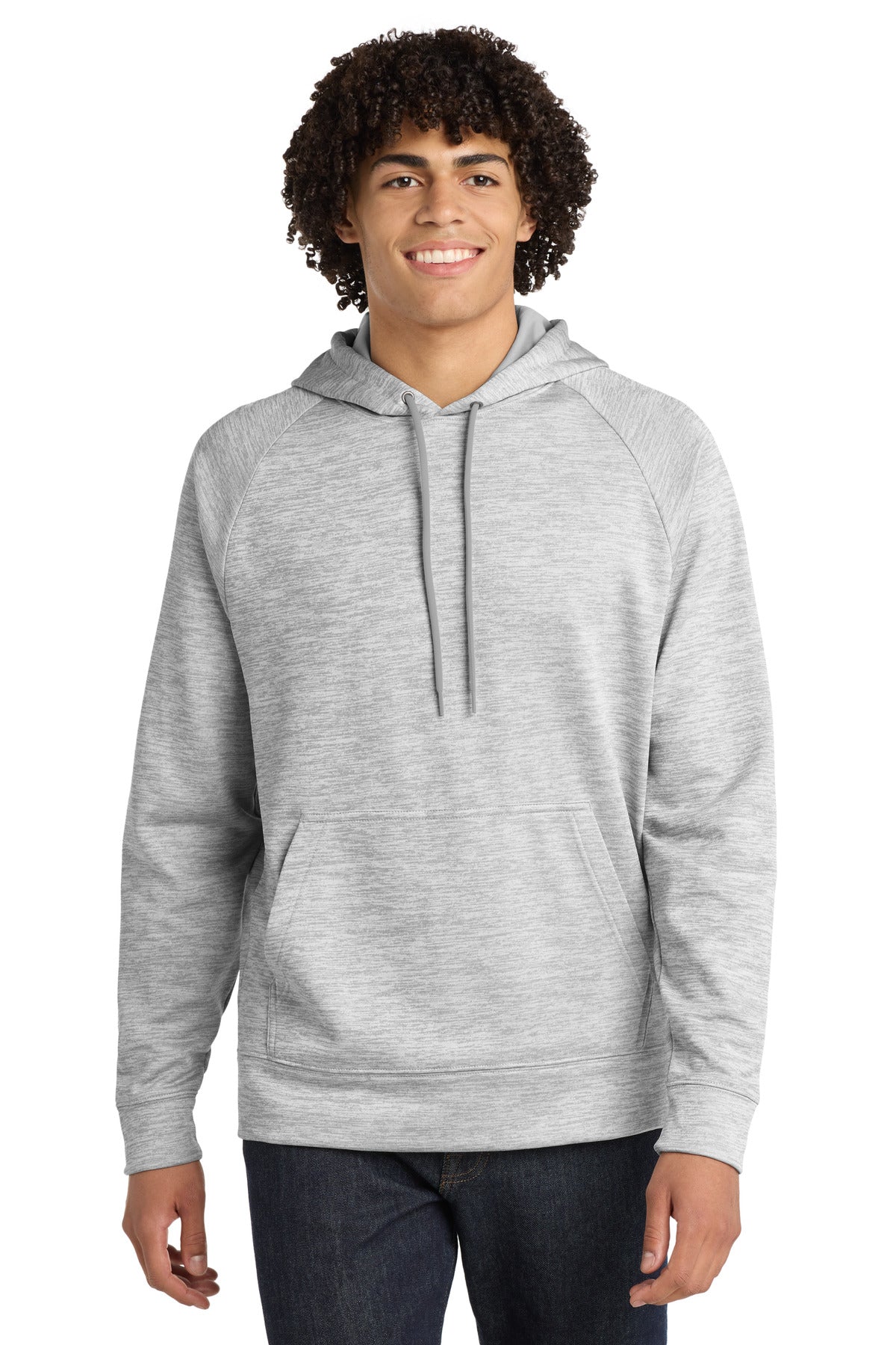 Sport-Tek?? PosiCharge?? Electric Heather Fleece Hooded Pullover. ST225
