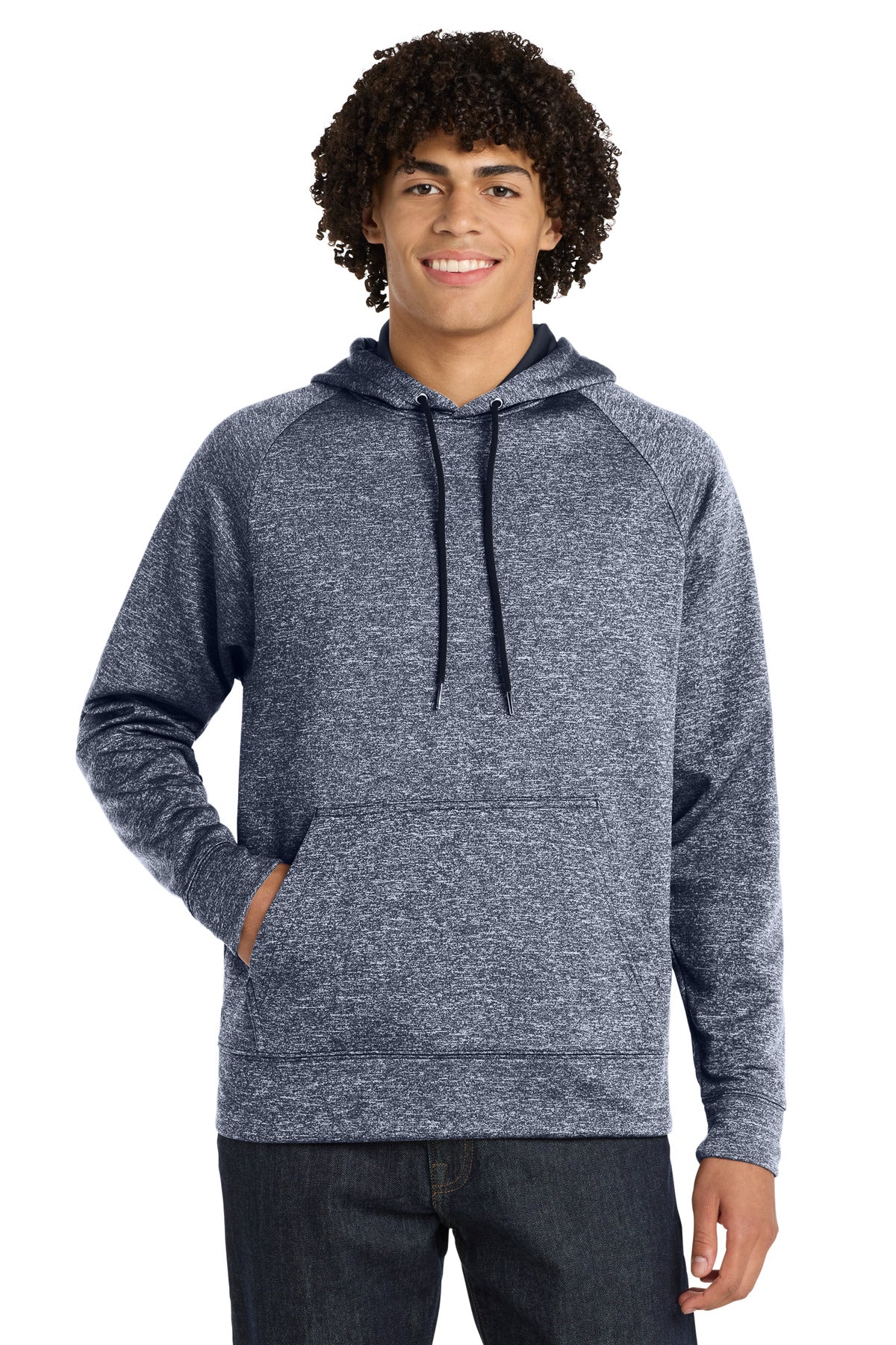Sport-Tek?? PosiCharge?? Electric Heather Fleece Hooded Pullover. ST225