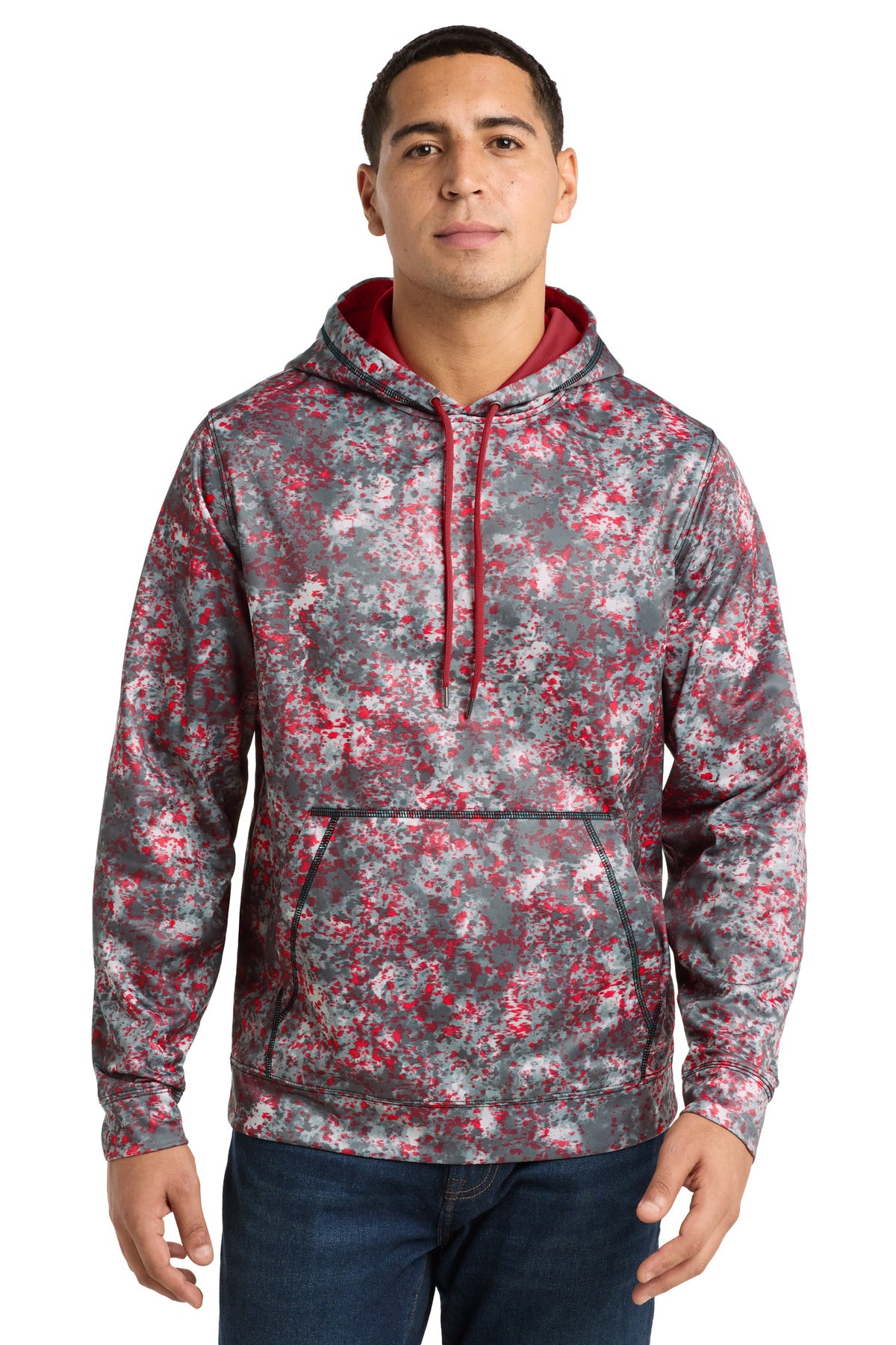 Sport-TekÂ® Sport-WickÂ® Mineral Freeze Fleece Hooded Pullover. ST230