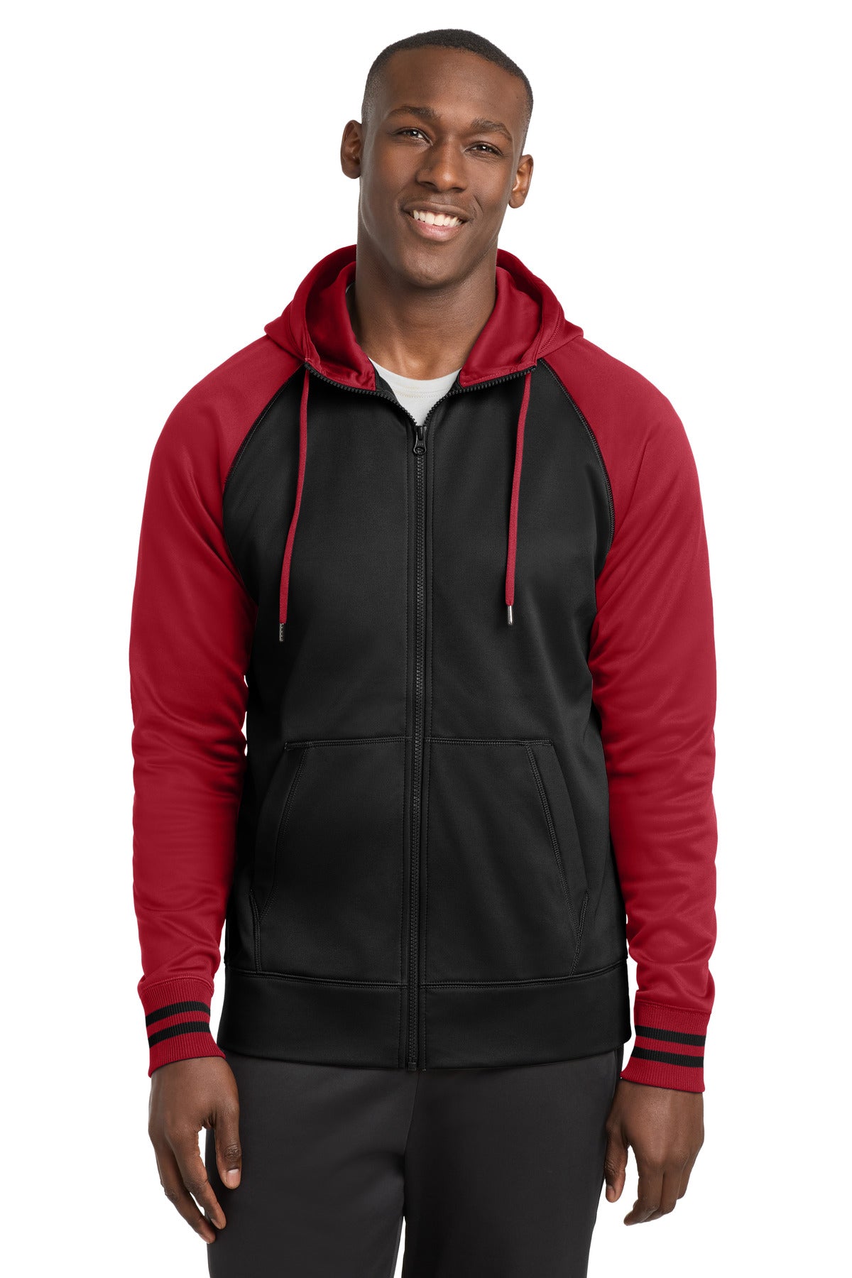 Sport-Tek?? Sport-Wick?? Varsity Fleece Full-Zip Hooded Jacket. ST236