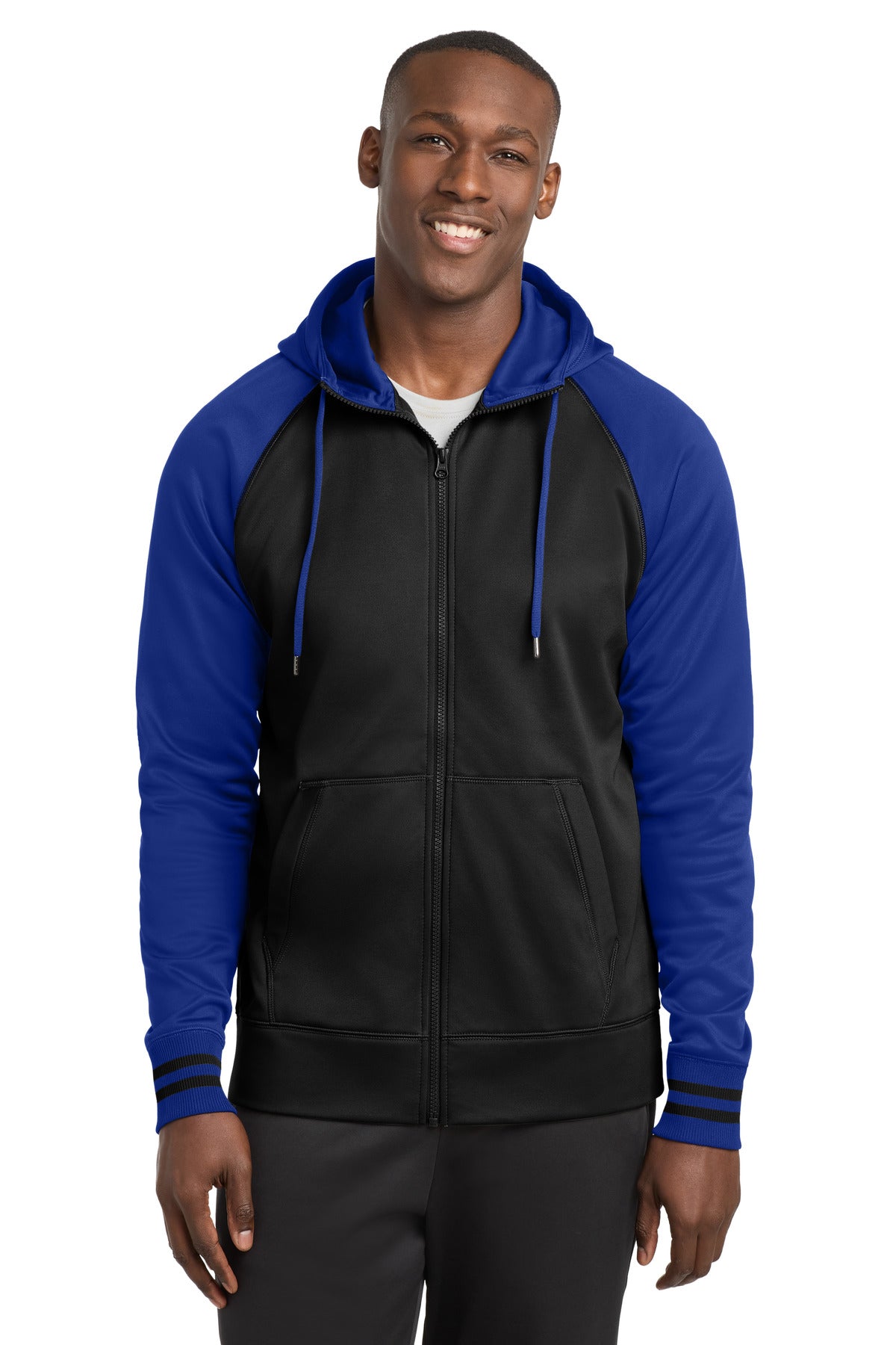Sport-Tek?? Sport-Wick?? Varsity Fleece Full-Zip Hooded Jacket. ST236