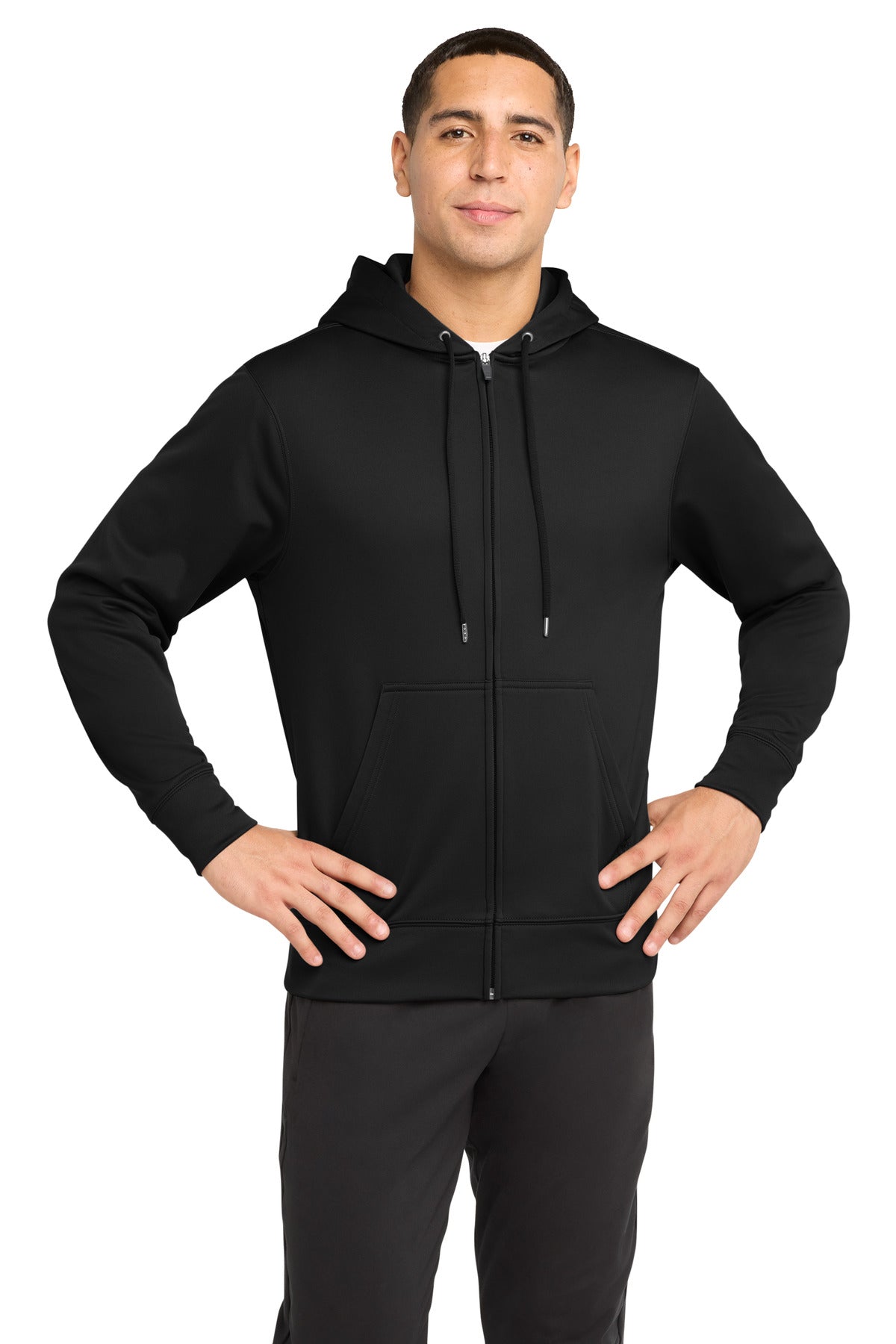 Sport-Tek?? Sport-Wick?? Fleece Full-Zip Hooded Jacket.  ST238