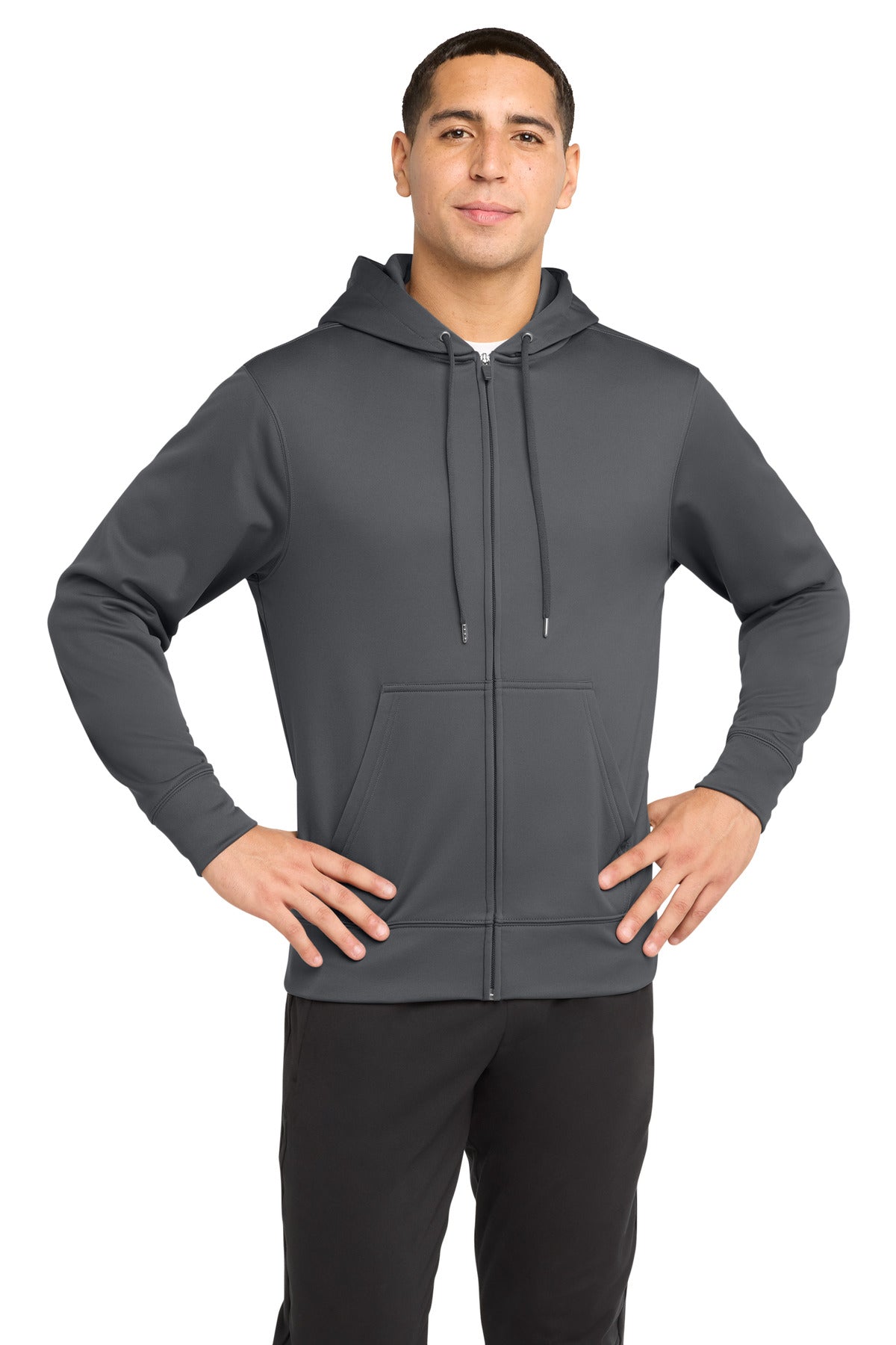 Sport-Tek?? Sport-Wick?? Fleece Full-Zip Hooded Jacket.  ST238