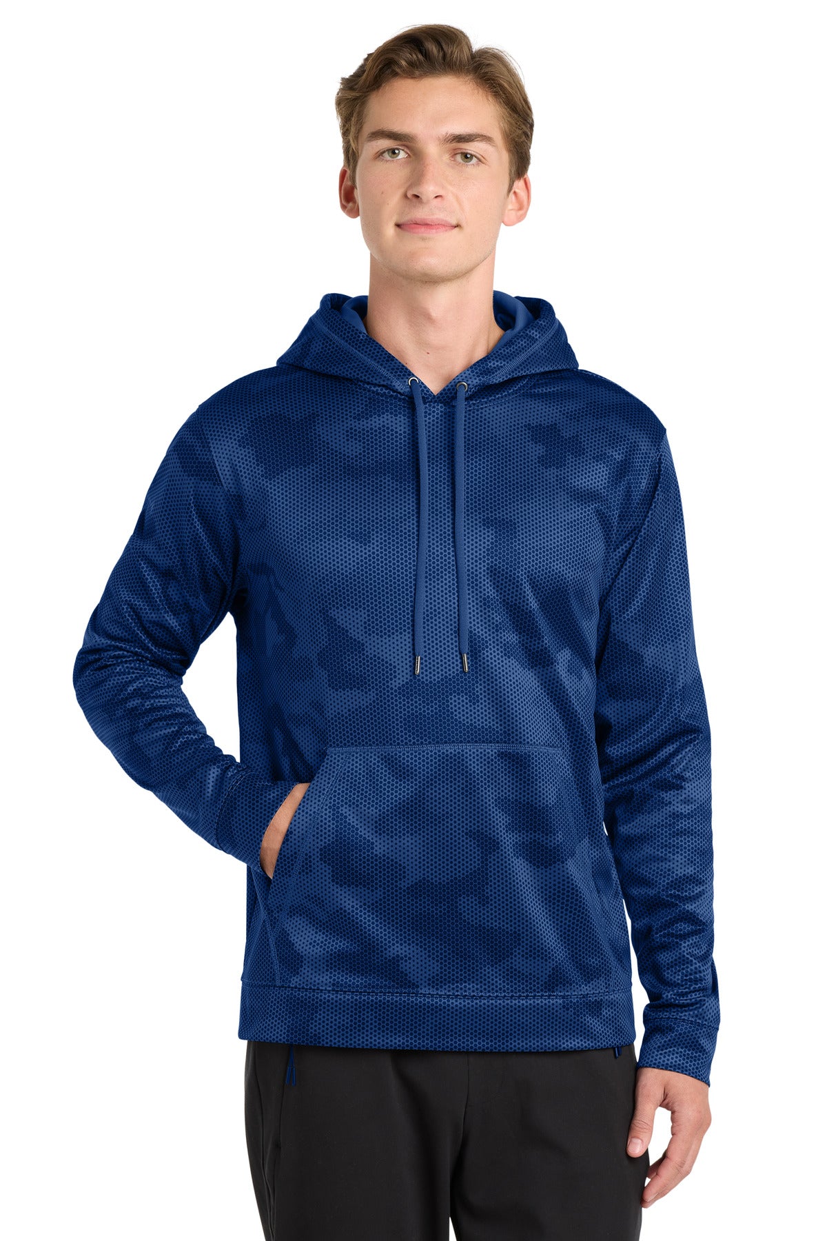 Sport-Tek?? Sport-Wick?? CamoHex Fleece Hooded Pullover. ST240