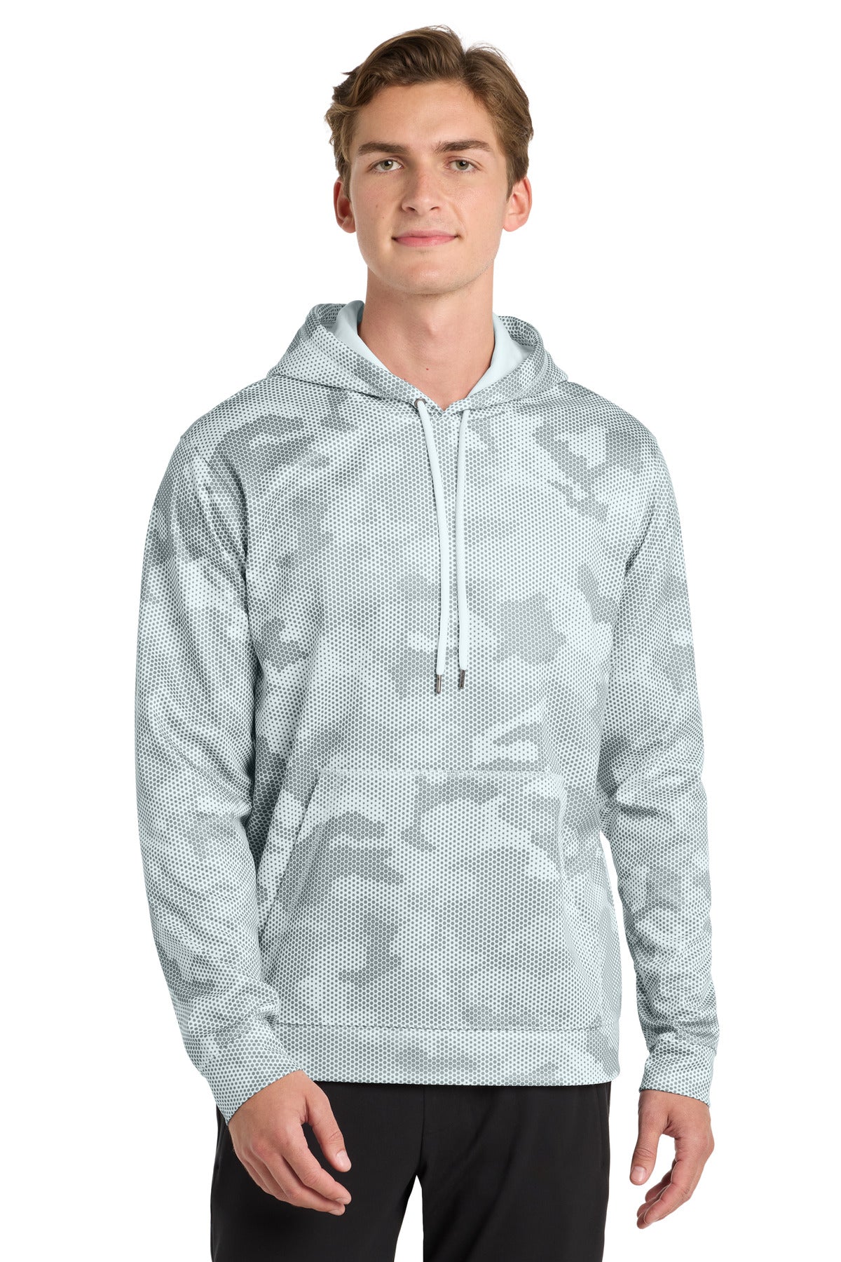 Sport-Tek?? Sport-Wick?? CamoHex Fleece Hooded Pullover. ST240