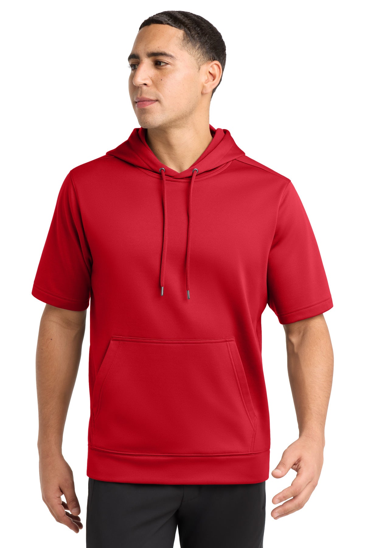 Sport-Tek Â® Sport-Wick Â® Fleece Short Sleeve Hooded Pullover. ST251