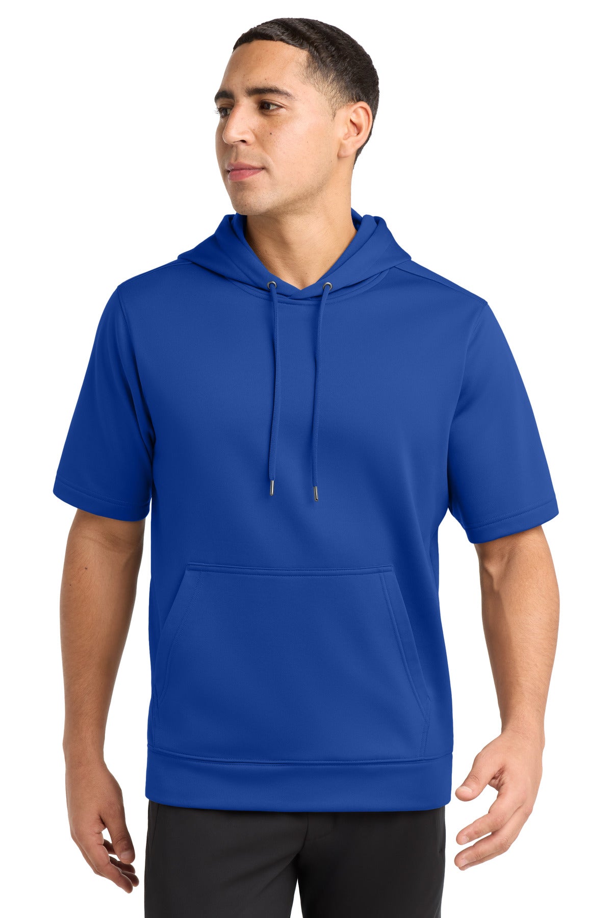 Sport-Tek Â® Sport-Wick Â® Fleece Short Sleeve Hooded Pullover. ST251