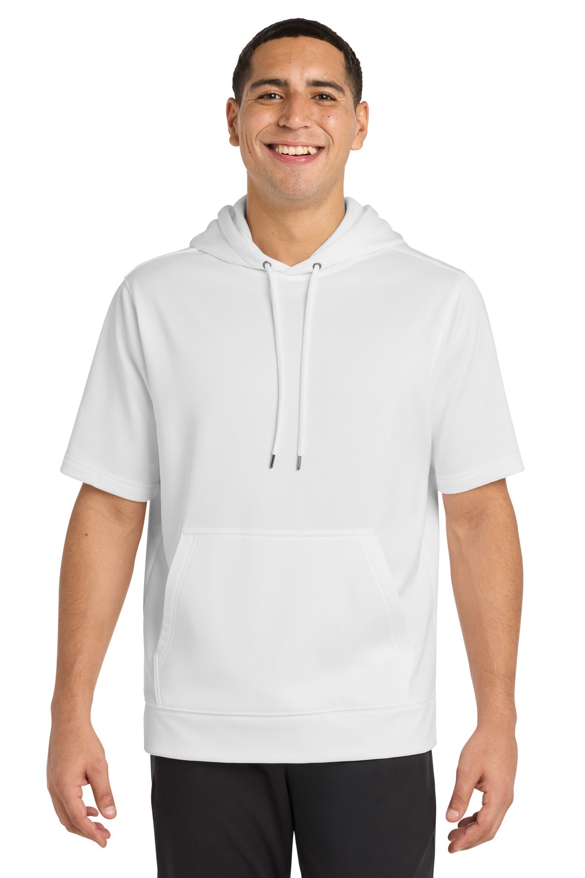 Sport-Tek Â® Sport-Wick Â® Fleece Short Sleeve Hooded Pullover. ST251