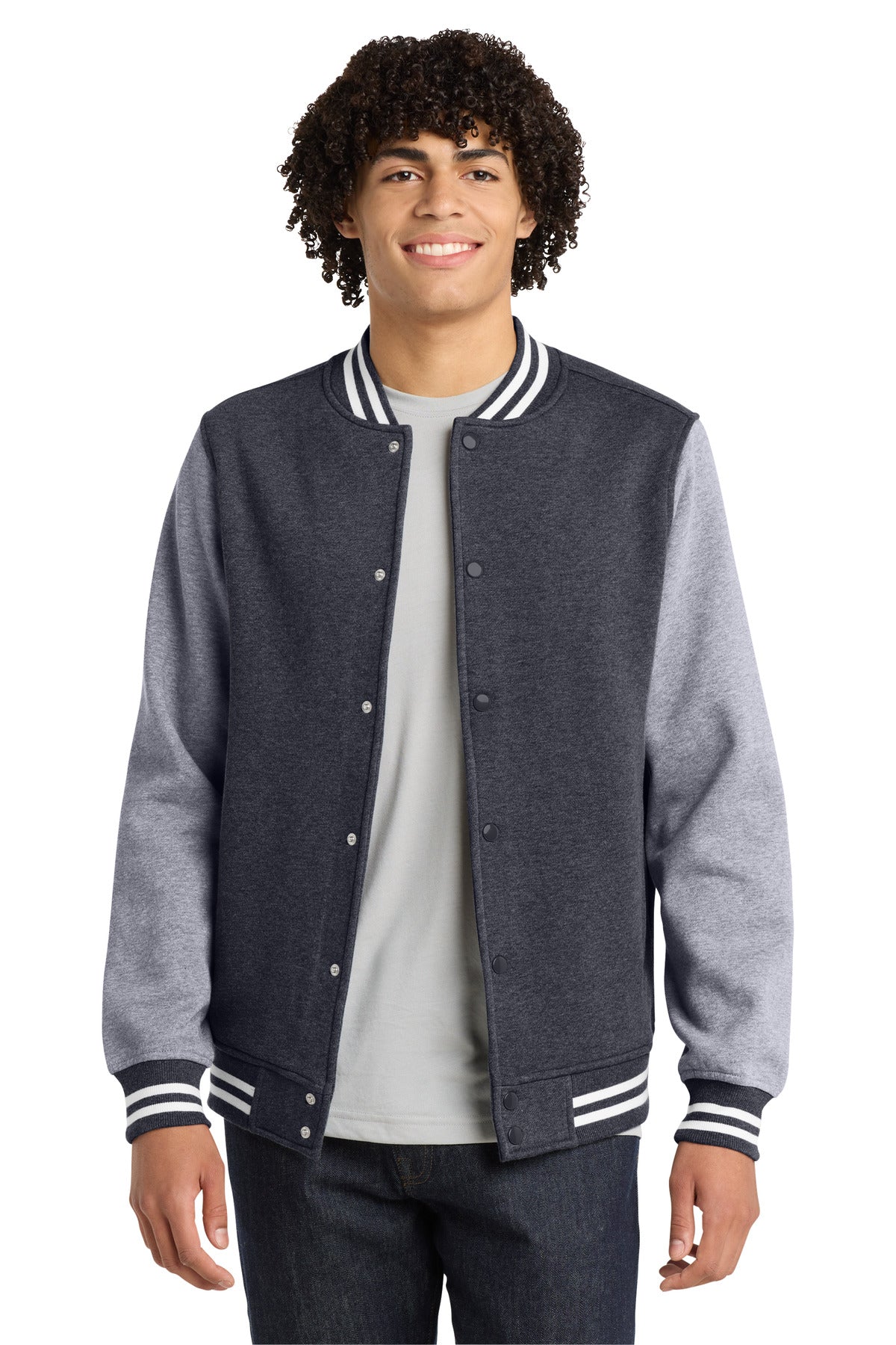 Sport-TekÂ® Fleece Letterman Jacket. ST270