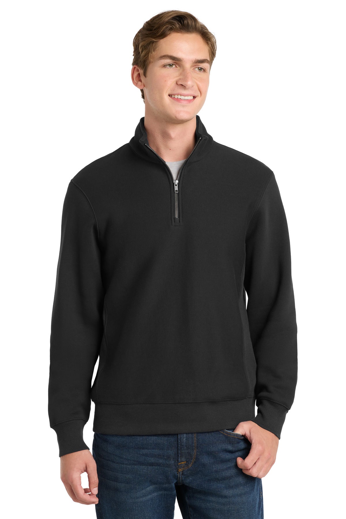 Sport-TekÂ® Super Heavyweight 1/4-Zip Pullover Sweatshirt. ST283