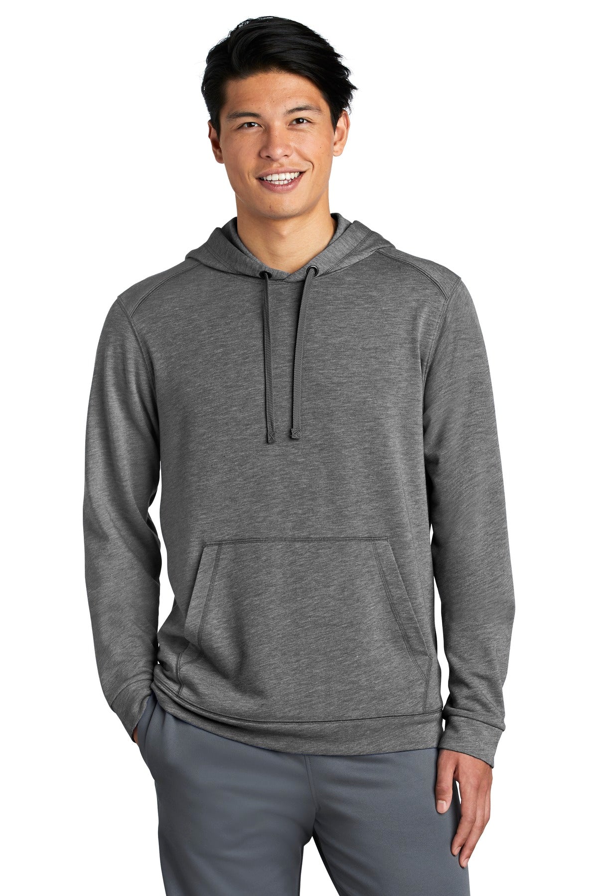 Sport-Tek ? PosiCharge ? Tri-Blend Wicking Fleece Hooded Pullover. ST296