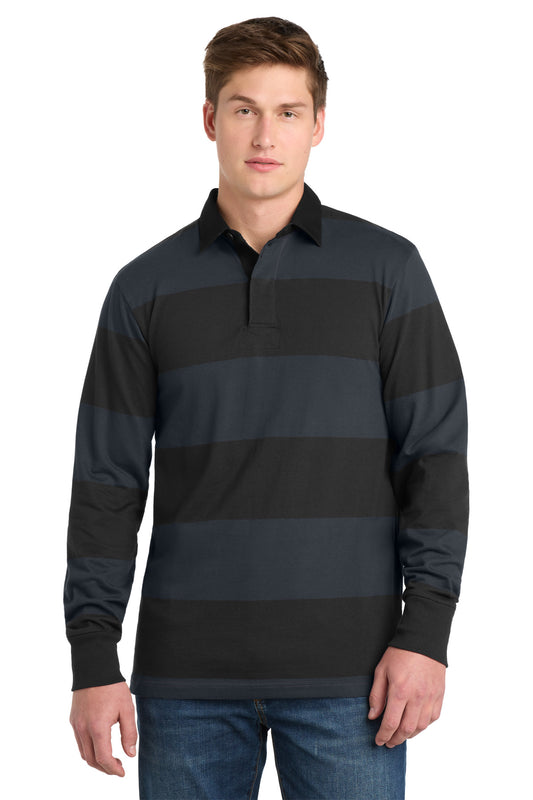 Sport-Tek?? Classic Long Sleeve Rugby Polo. ST301