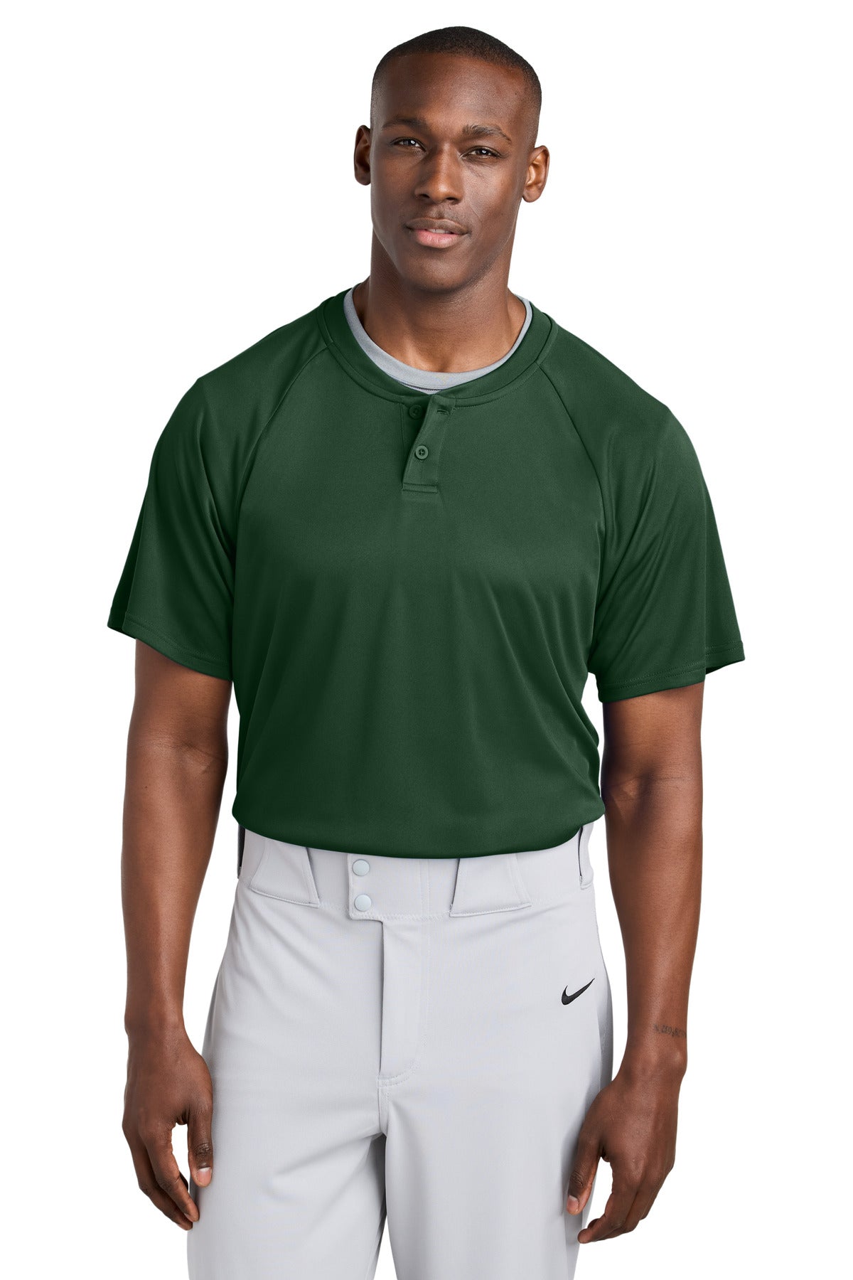Sport-TekÂ® PosiChargeÂ® Competitorâ„¢ 2-Button Henley ST359
