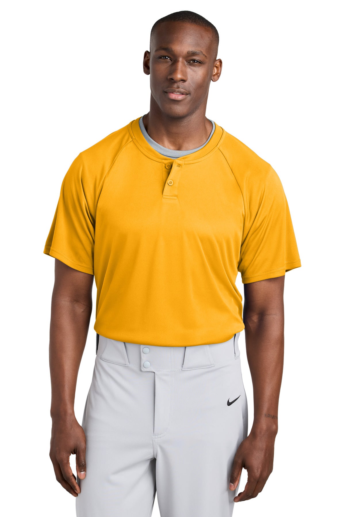 Sport-TekÂ® PosiChargeÂ® Competitorâ„¢ 2-Button Henley ST359