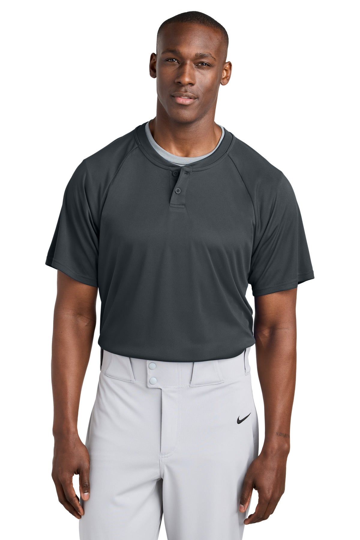 Sport-TekÂ® PosiChargeÂ® Competitorâ„¢ 2-Button Henley ST359