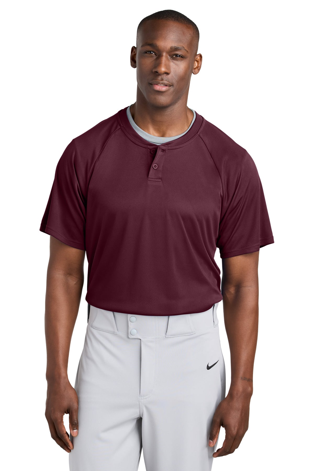 Sport-TekÂ® PosiChargeÂ® Competitorâ„¢ 2-Button Henley ST359